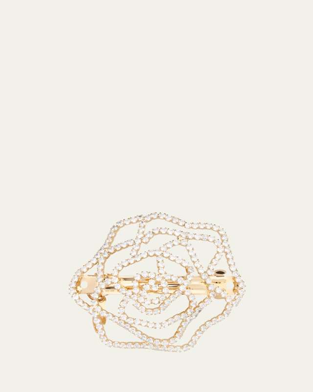 Crystal Rose Barrette